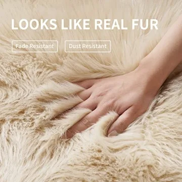Luxurious Faux Fur Rug for Bedroom and More
