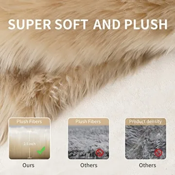 Luxurious Faux Fur Rug for Bedroom and More