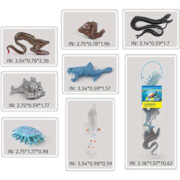 Liberty Imports Deep Sea Creatures Mini Figurines Set