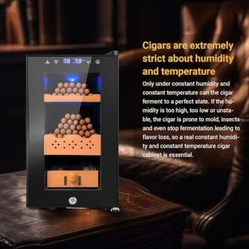 Velieta Electric Humidor - 25L Capacity, Stylish Design