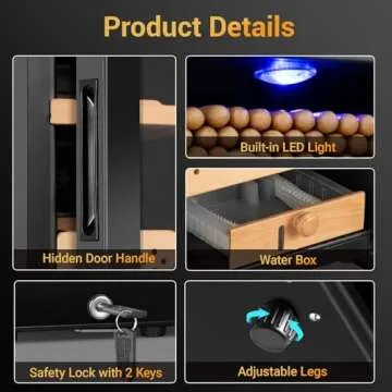 Velieta Electric Humidor - 25L Capacity, Stylish Design