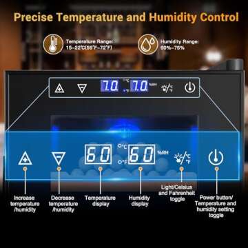 Velieta Electric Humidor - 25L Capacity, Stylish Design