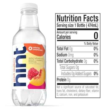 Hint Flavored Bottled Water, 3-Flavor Mega Variety Pack - Purified Water Beverages with Zero Calorie...