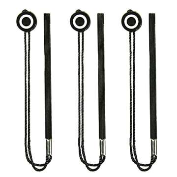 Foto&Tech Camera Lens Cap Leash with Elastic String, Compatible with Universal DSLR SLR Evil Mirrorl...