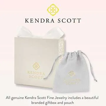 Kendra Scott Tia 18k Gold Vermeil Band Ring in White Sapphire, Fine Jewelry for Women, Size 8