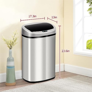 BLKMTY Touchless 13-Gallon Automatic Kitchen Trash Can