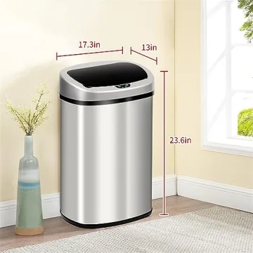 BLKMTY Touchless 13-Gallon Automatic Kitchen Trash Can
