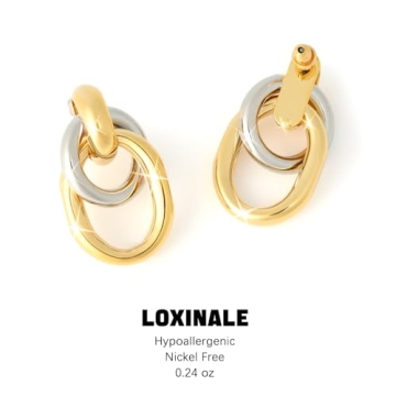 Stylish Chunky Gold Dangle Earrings for Women
