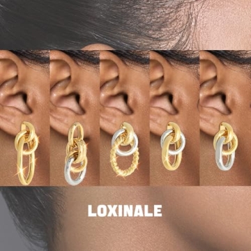 Stylish Chunky Gold Dangle Earrings for Women