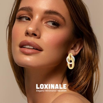 Stylish Chunky Gold Dangle Earrings for Women