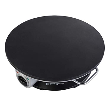 Health and Home No Edge Crepe Maker Electric Griddle 13 Inch