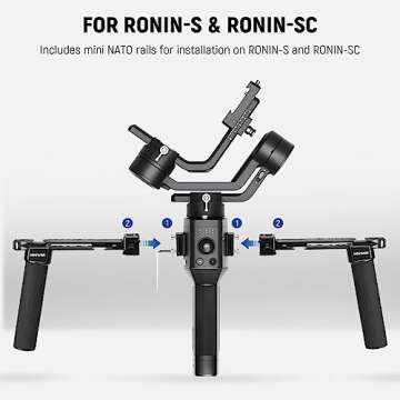 NEEWER Dual Handgrip Kit for DJI Gimbals - Stability & Comfort