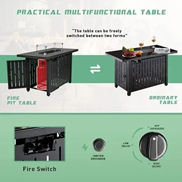 Devoko 7 Pieces Outdoor Patio Furniture Set for All Seasons