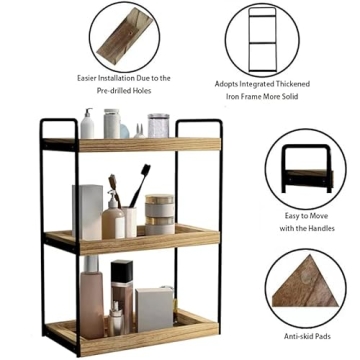 Stylish 3 Tier Bathroom Counter Organizer For All Rooms