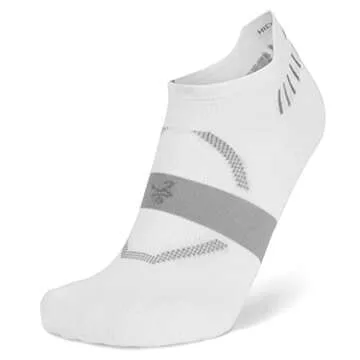 Balega Hidden Dry Moisture Wicking Performance No Show Athletic Running Socks for Men and Women (1 Pair), White, Medium