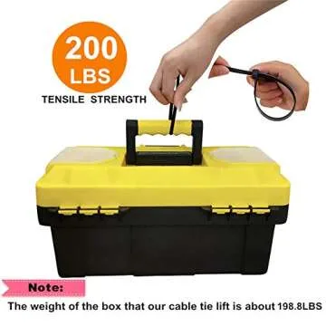 36 Inch Ultra Heavy Duty Zip Ties - 50 Pack with 200 lbs Strength