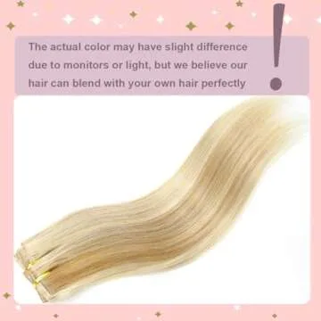 TCBOP Real Human Hair Clip in Extensions for Women