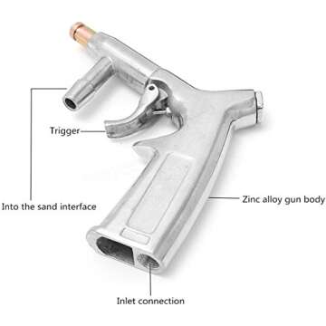 Jewboer Sand Blaster Gun Kit for Efficient Sandblasting