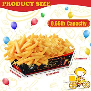 Tegeme 30 Pieces Movie Night Snack Trays - Ideal Party Supplies for Birthdays & More!