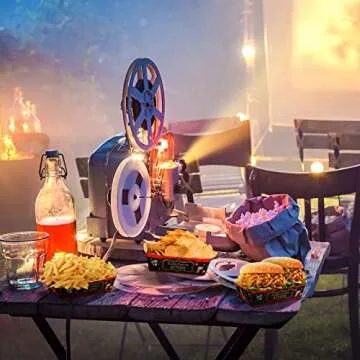 Tegeme Movie Night Snack Trays - 30 Count Party Supplies