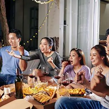 Tegeme Movie Night Snack Trays - 30 Count Party Supplies