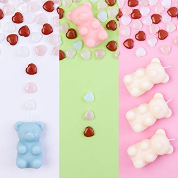 Gummy Bear Scented Candle with Hidden Crystal Heart Gift