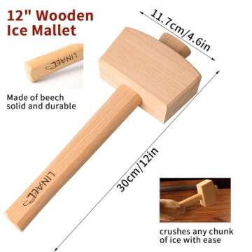 Lewis Bag & Ice Mallet for Perfect Crushed Ice Cocktails