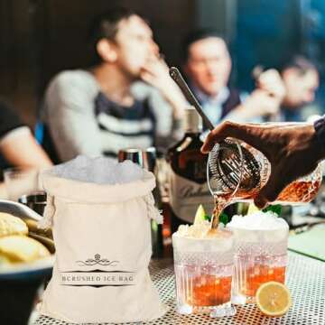Lewis Bag & Ice Mallet for Perfect Crushed Ice Cocktails