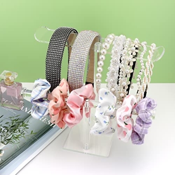 Bigfety Acrylic Headband Holder - 2-Tier Organizer
