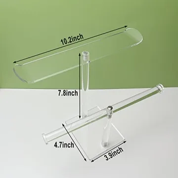 Bigfety Acrylic Headband Holder - 2-Tier Organizer