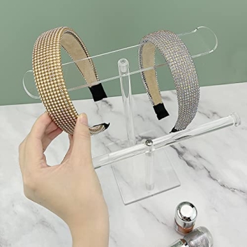 Bigfety Acrylic Headband Holder - 2-Tier Organizer