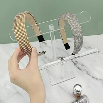 Bigfety Acrylic Headband Holder - 2-Tier Organizer