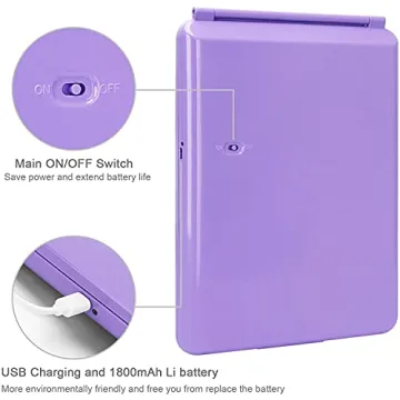 Deweisn Folding Lighted Makeup Mirror with 72 LEDs