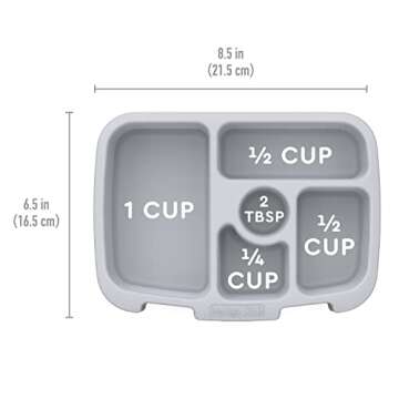 Bentgo® Kids Prints Tray with Transparent Cover - Reusable, BPA-Free, 5-Compartment Meal Prep Container with Built-In Portion Control for Healthy Meals At Home & On the Go (Puppy Love)