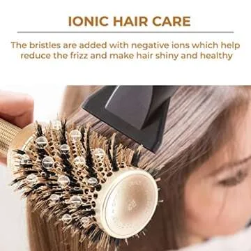 Salon Boar Blow-Dry Round Brush for Effortless Styles