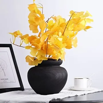 Elegant Paulownia Wooden Vase for Rustic Home Decor