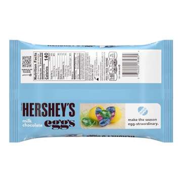 HERSHEY'S Milk Chocolate Eggs, Easter Candy Bag, 16 oz