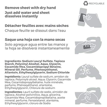 Travelon Hand Soap Sheets Convenient 50-Count