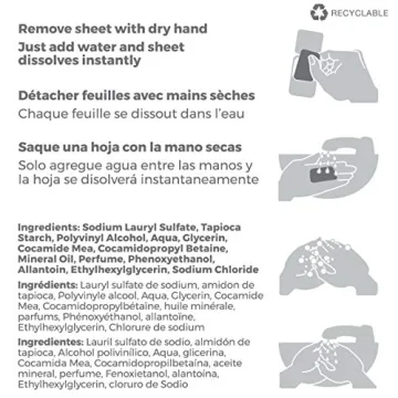 Travelon Hand Soap Sheets Convenient 50-Count