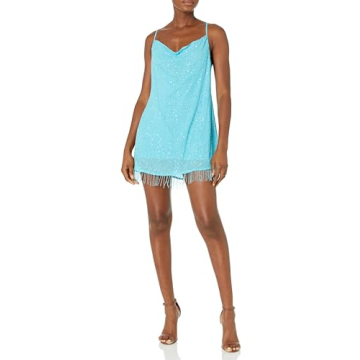 Show Me Your Mumu Suzanna Mini Dress Highlighter Blue Sequins
