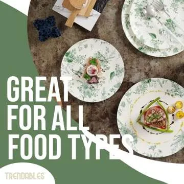 Elegant 40 Piece Disposable Plates Set for 20 Guests