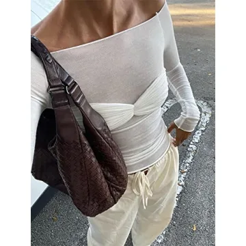 AnotherChill Sexy See-Through Ruched Off-shoulder Top