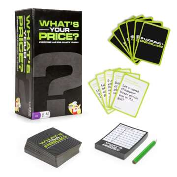 What's Your Price? The Game - Would You Rather Scenarios - 4-10 Player Card Game - Party Games - Fam...