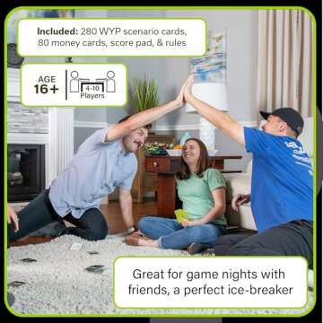 What's Your Price? The Game - Would You Rather Scenarios - 4-10 Player Card Game - Party Games - Family Games - Fun Games - Board Games for Adults & Teens