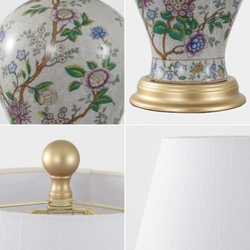 Grace 24" Floral LED Table Lamp - JONATHAN Y Classic Design