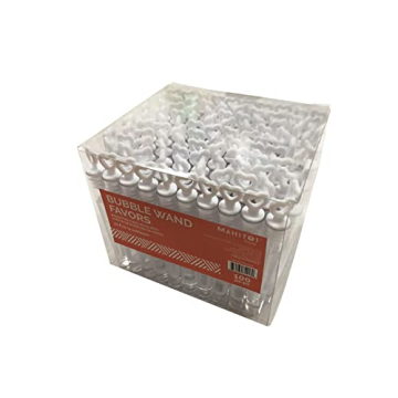 MAHITOI 100 Bubble Wands for Weddings and Parties