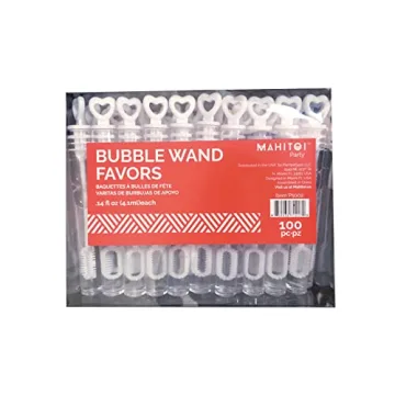 MAHITOI 100 Bubble Wands for Weddings and Parties