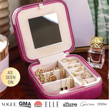 Travel Jewelry Case Organizer for Women | Velvet Box