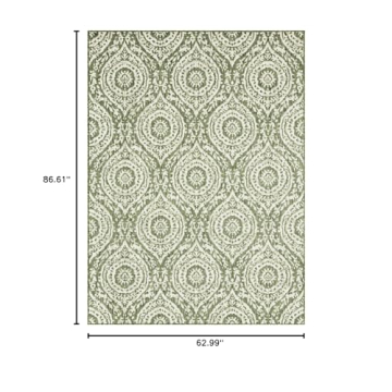 Nicole Miller Zoe Moroccan Damask Area Rug 5'2x7'2