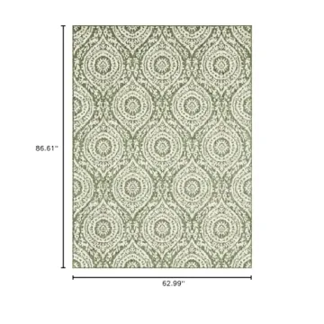 Nicole Miller Zoe Moroccan Damask Area Rug 5'2x7'2